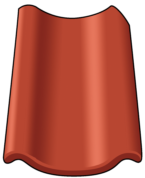 Randers Tegl 806 dobbeltvinge Rød