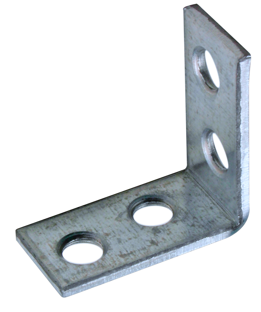 PN Vinkeljern galvaniseret blå - 26x13x2mm