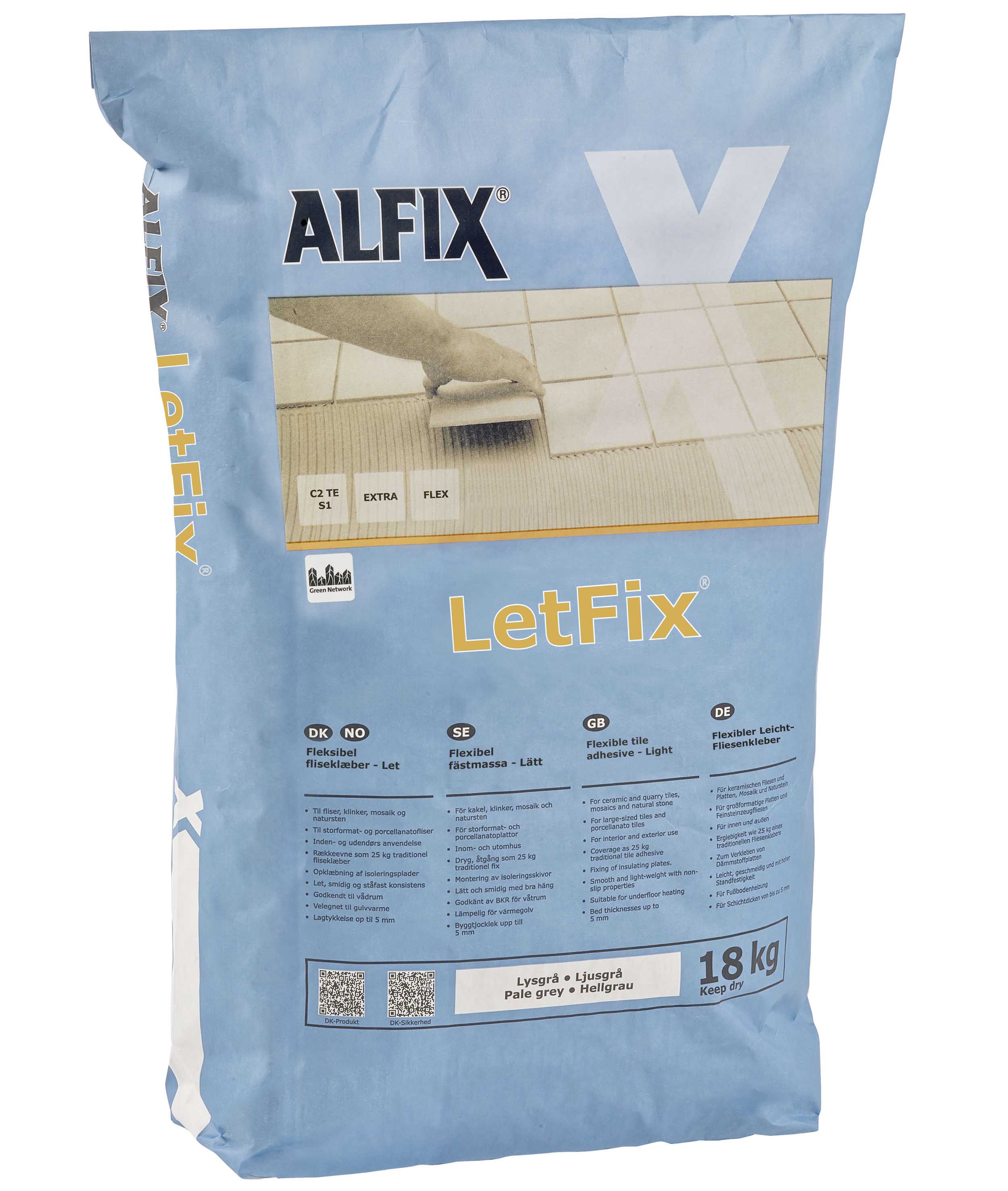 Alfix LetFix - Fliseklæb - 18kg