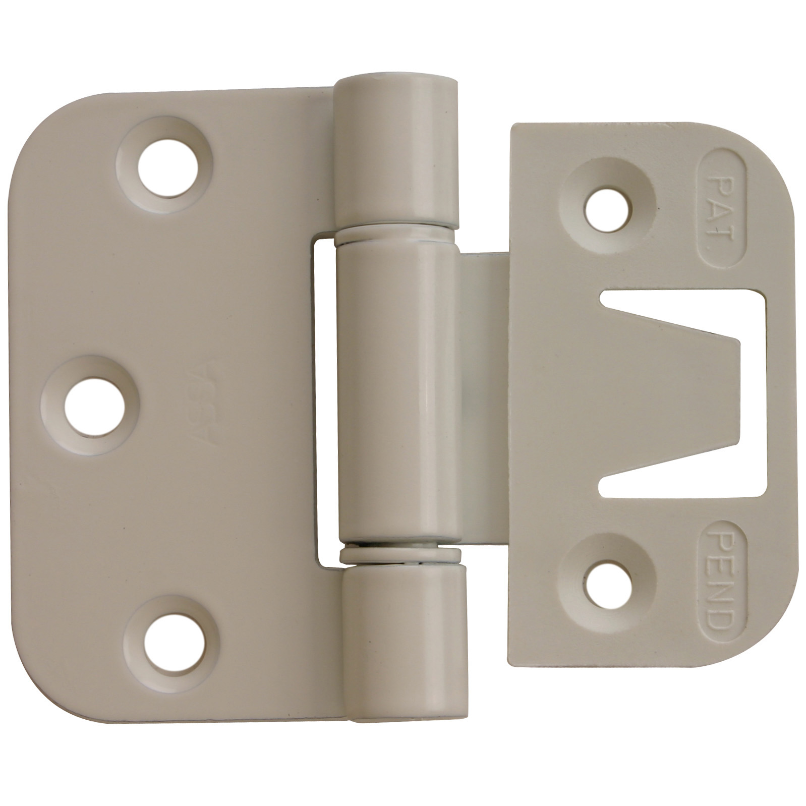 PN hængsel snap-In 2 stk pulverlakeret hvid