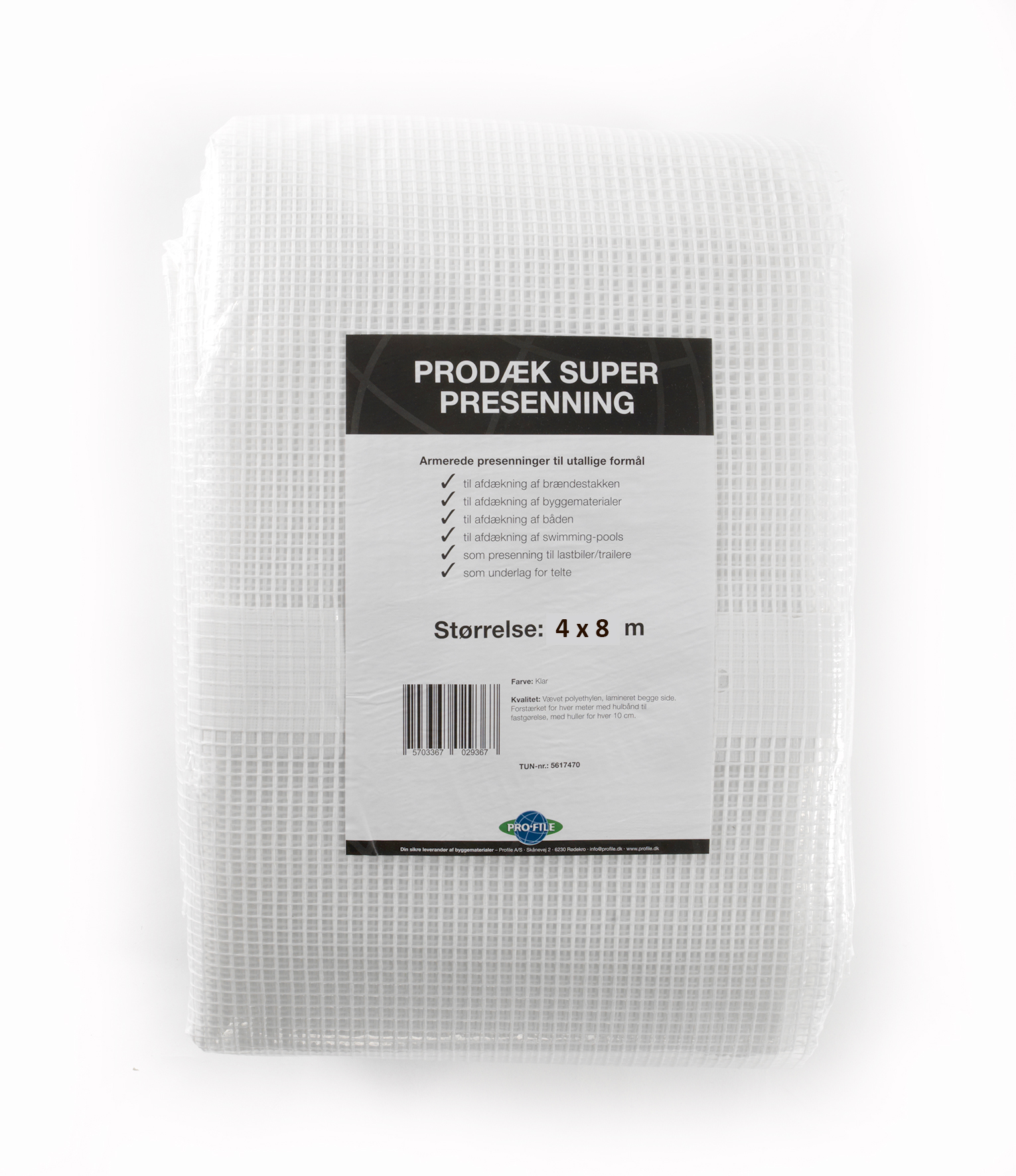 Prodæk Presenning Super Klar - 4x8m