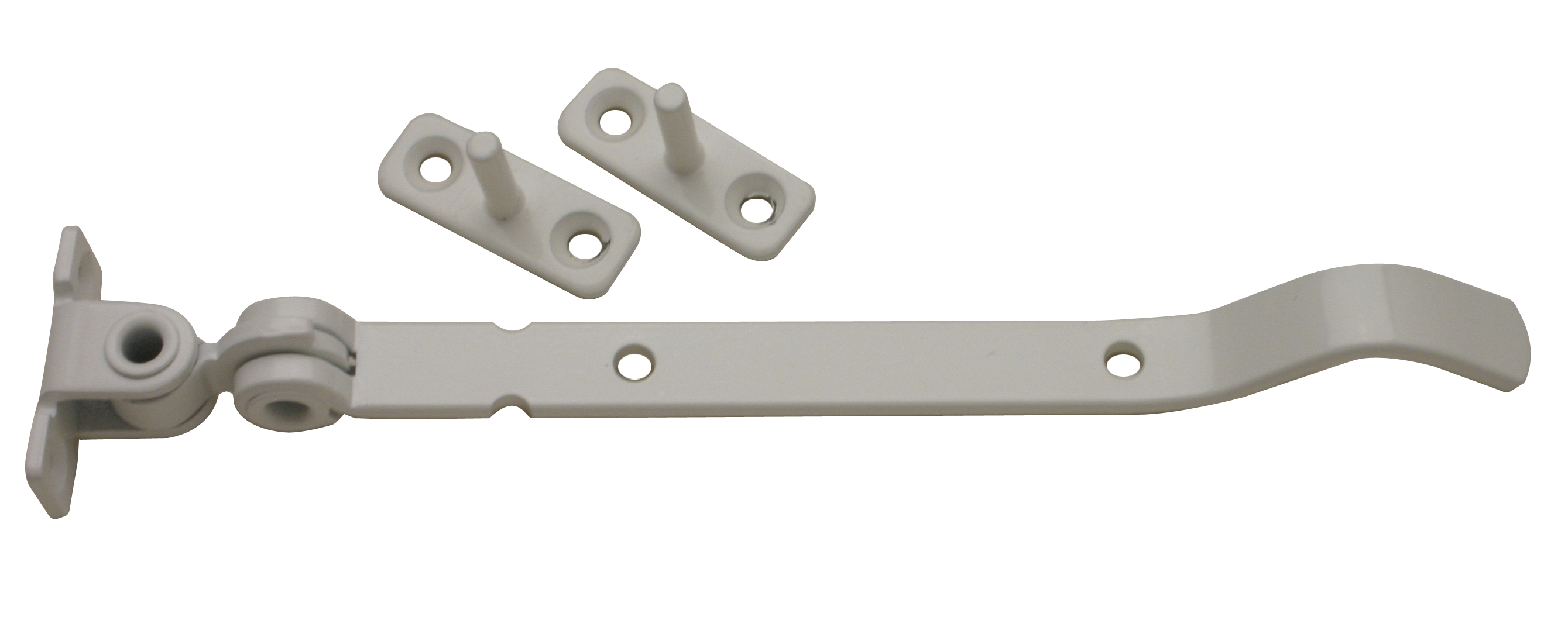 PN udskyder med tap pulverlakeret hvid - 215mm