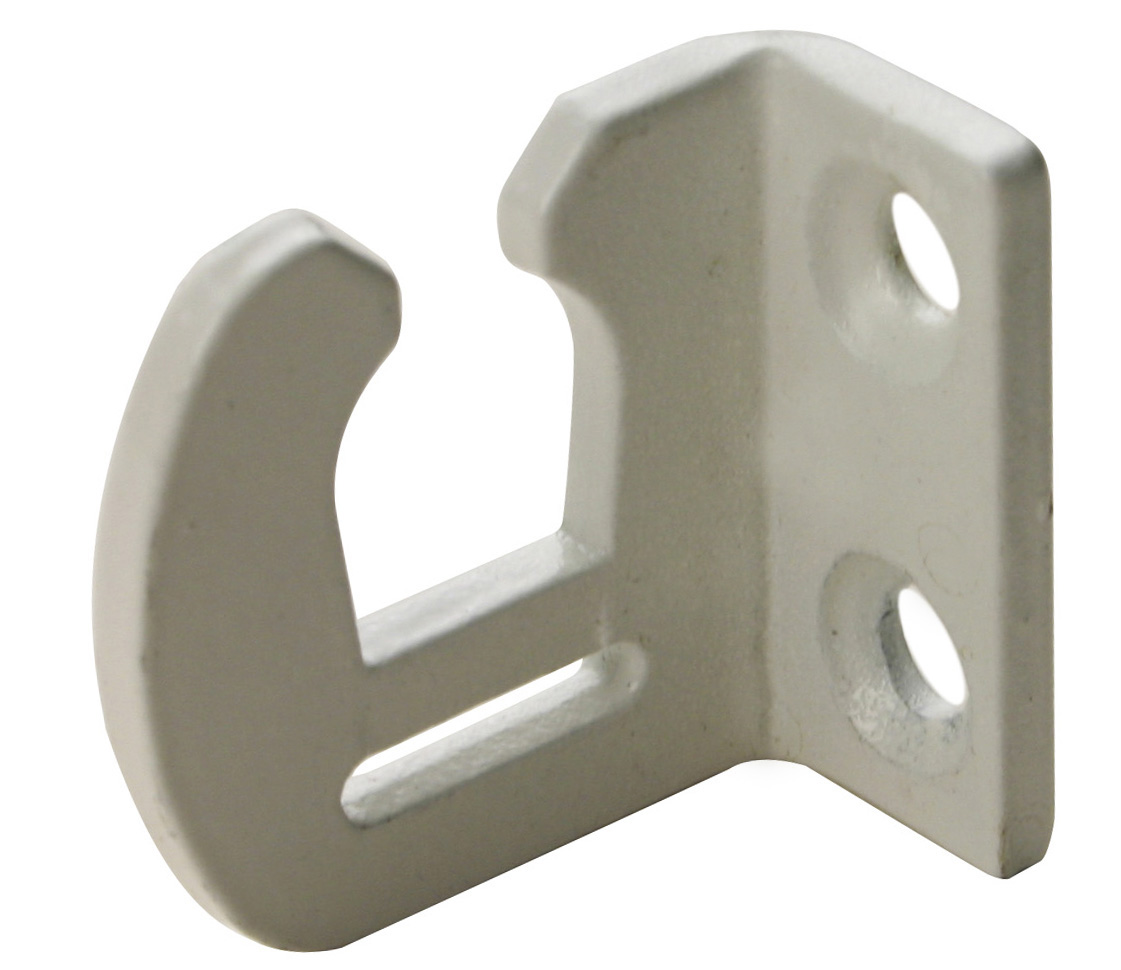 PN karmbeslag højre pulverlakeret hvid