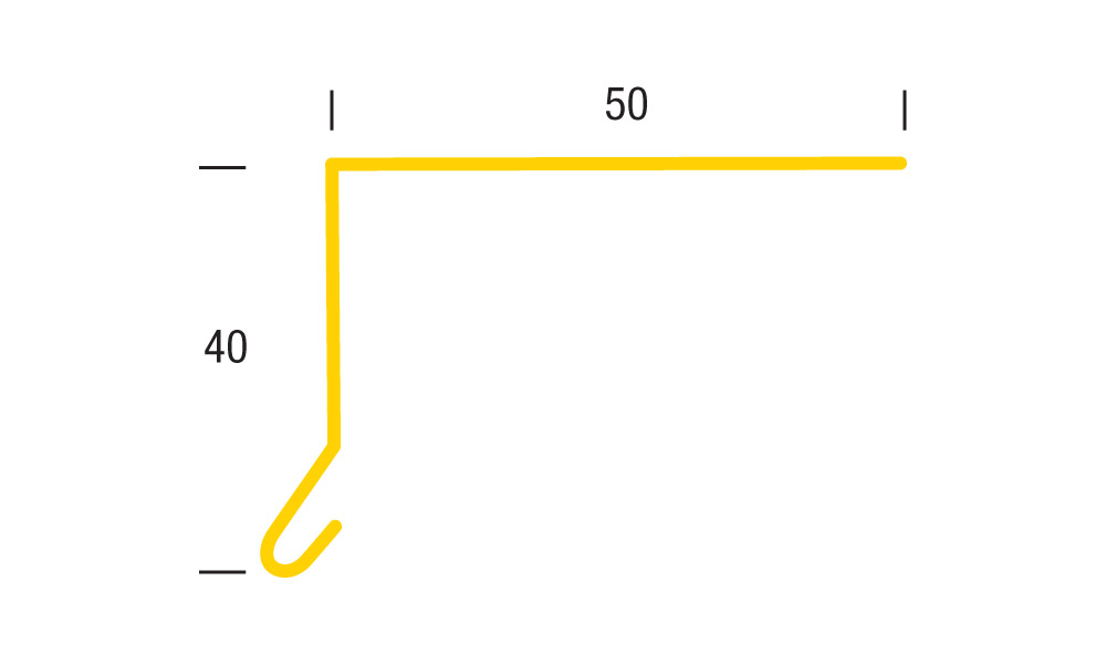 Win Skotrendefod alu  40x50mm - 50x1000mm