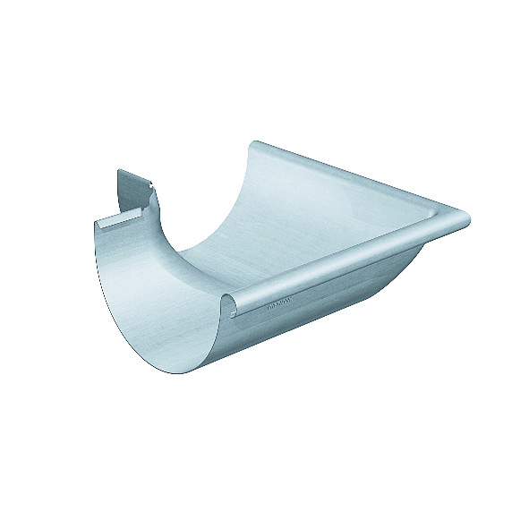 Rheinzink Gering udvendig 90°  CL walsblank - 280x253x0,70mm