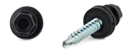 Andk Tætningsskrue Sort - 4,8x19mm - 250 stk/pk