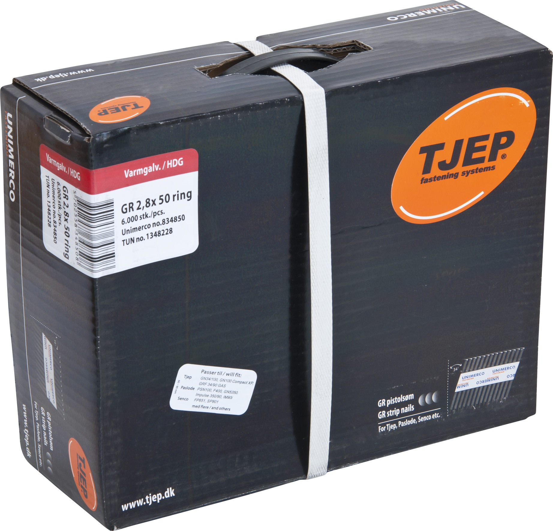 TJEP Ringsøm Gr Varmgalv. - 2,8x50mm - 6000 stk/pk