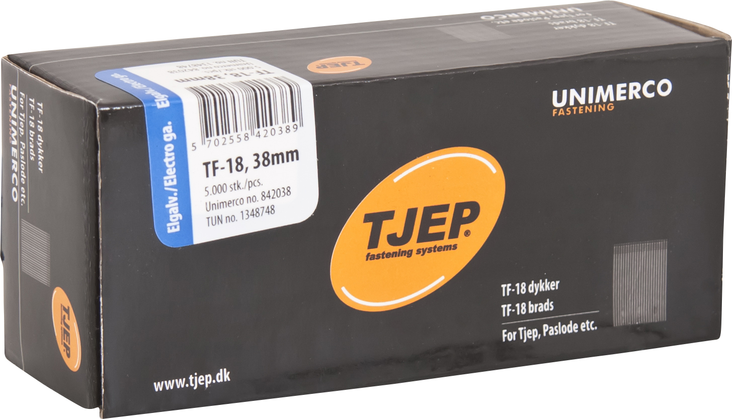 TJEP Stifter TF18 - 1,2x38mm - 5000 stk/pk