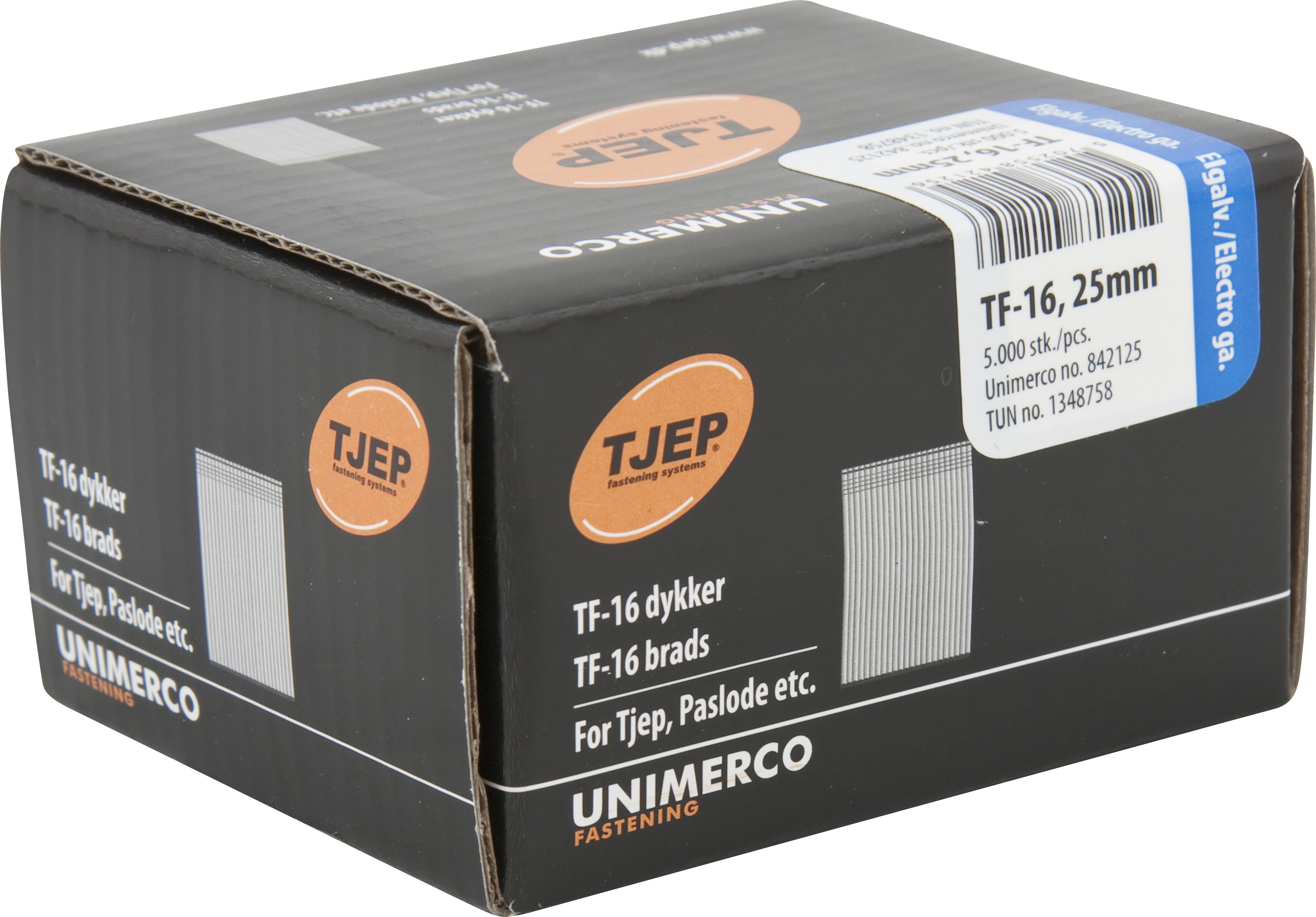 TJEP Dykker Tf16 - 1,6x25mm - 5000 stk/pk