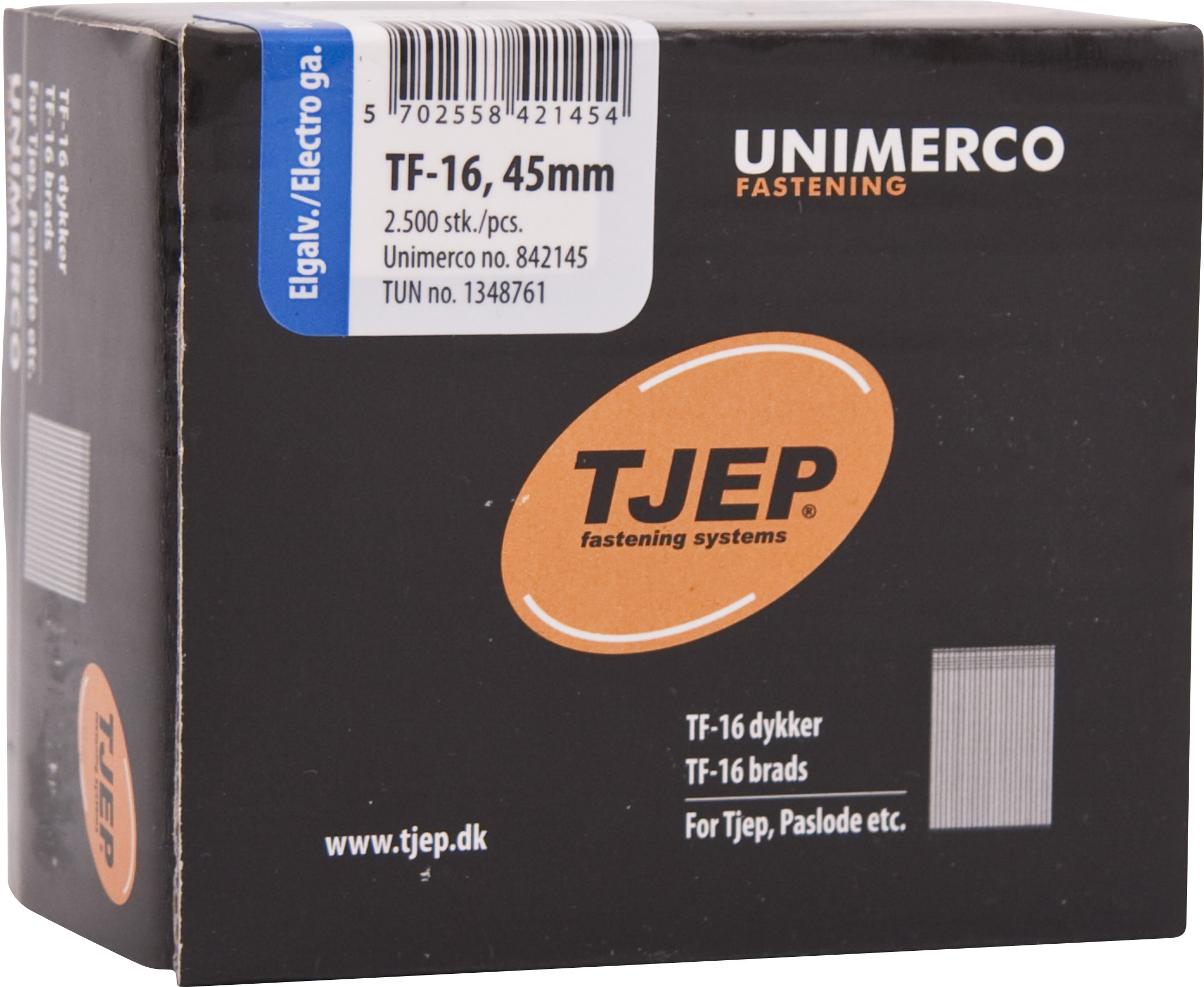 TJEP Dykker Tf16 - 1,6x45mm - 2500 stk/pk