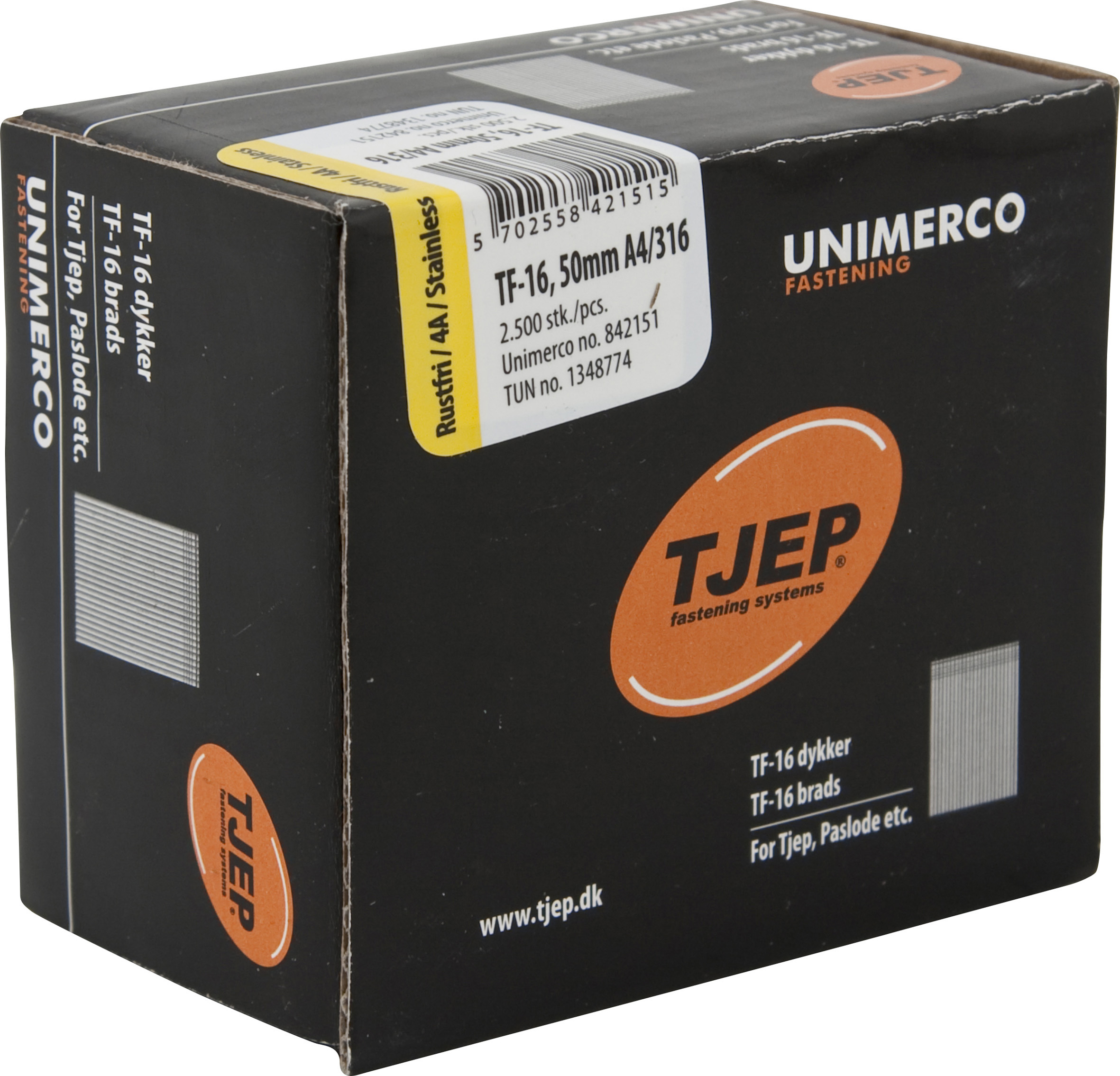 TJEP Dykker Tf16 - 1,6x50mm - 2500 stk/pk