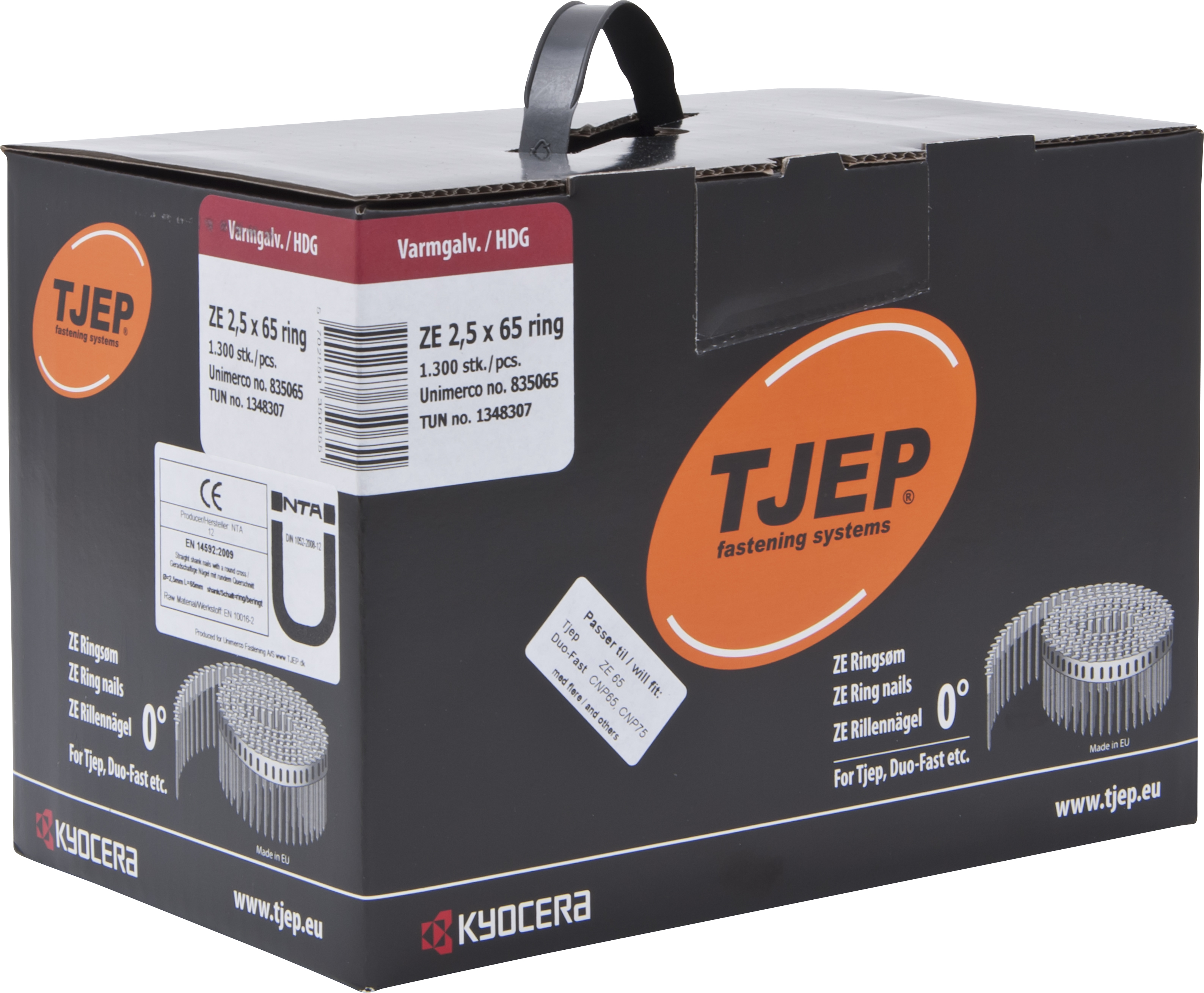 TJEP Tromlesøm ze Ringsøm 2,5x65mm - 1300 stk