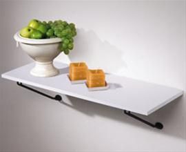 Wallmann Melaminhylde Hvid 22mm - 20x80cm