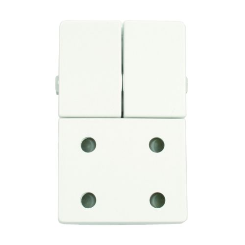 Stikkontakt dobbelt hvid