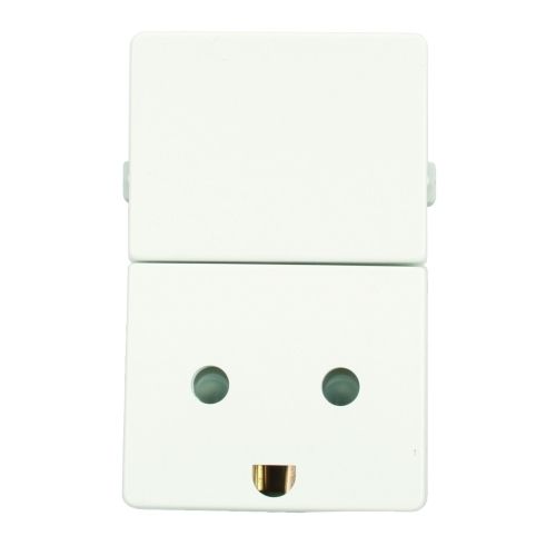 Stikkontakt med jord hvid