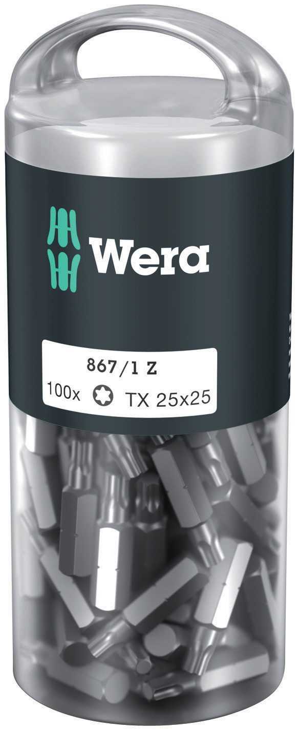 Wera 867/1z Bitsæt - 100 Dele TX25 - 25mm 
