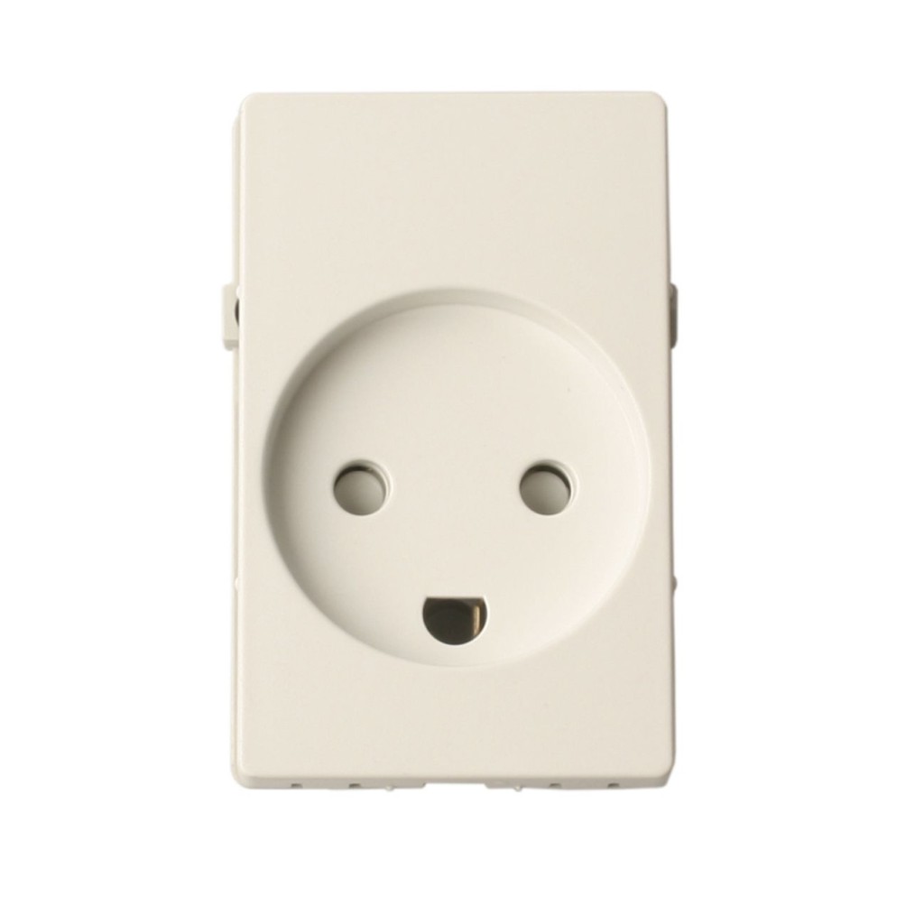 Stikkontakt 1,5 modul hvid