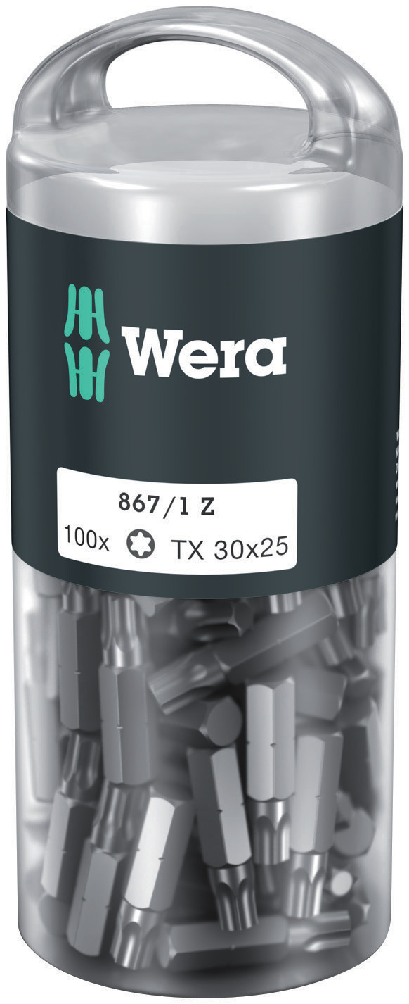 Wera Bits 867/1z 100 Dele TX30 - 25mm 