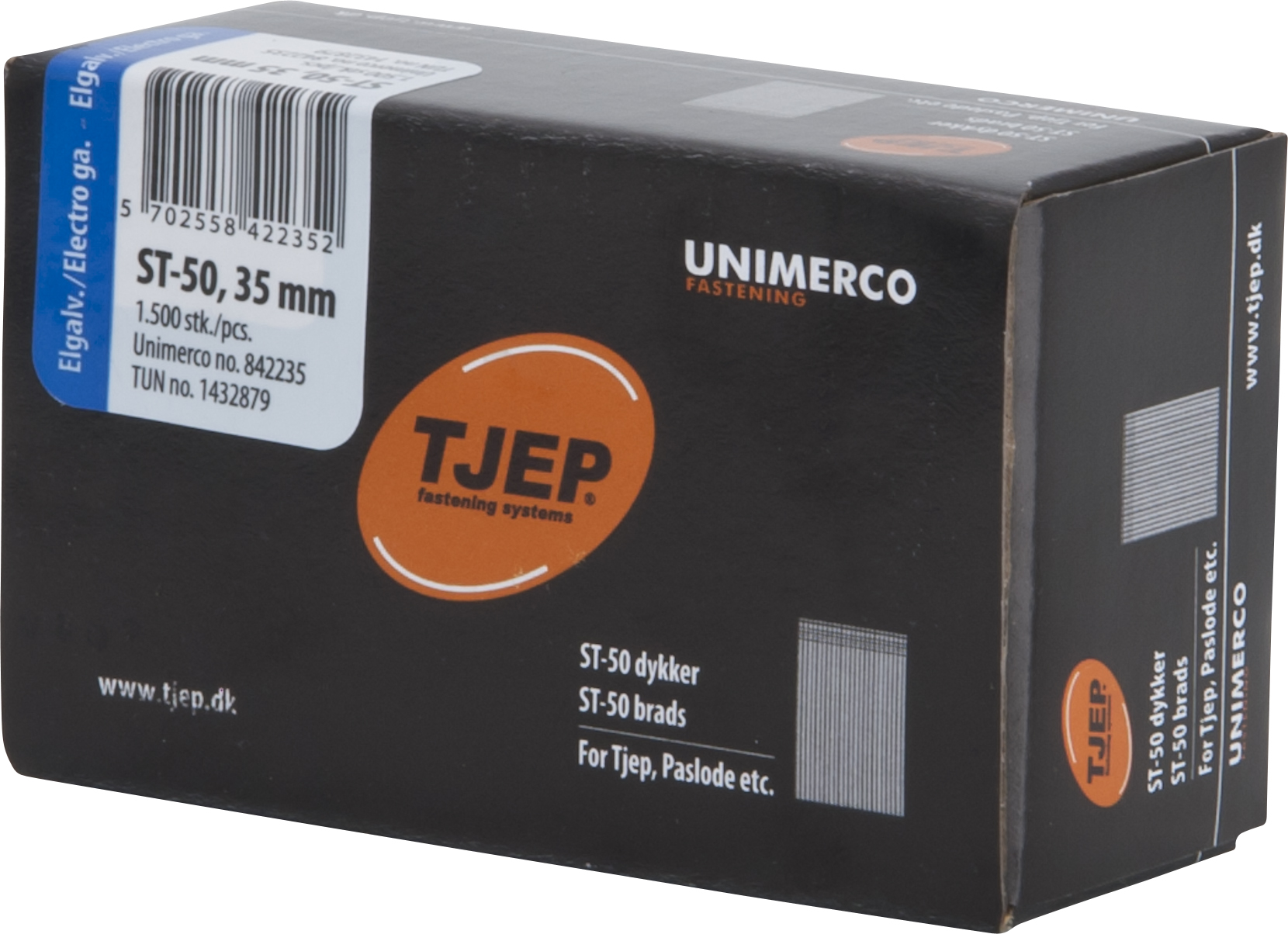 TJEP Ståldykker ST-50 35mm - 1500 stk/pk