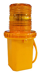 Blinklygte med gul linse