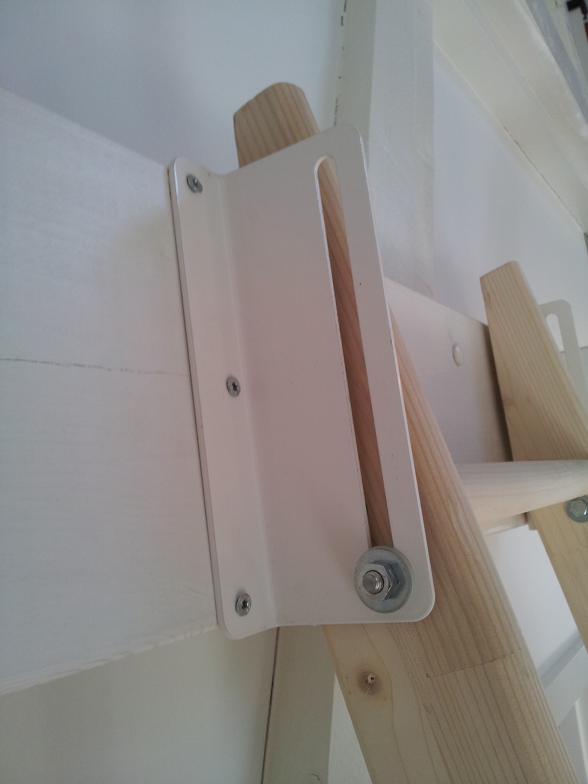 Wood Step Skydebeslag til hemsestige Hvid