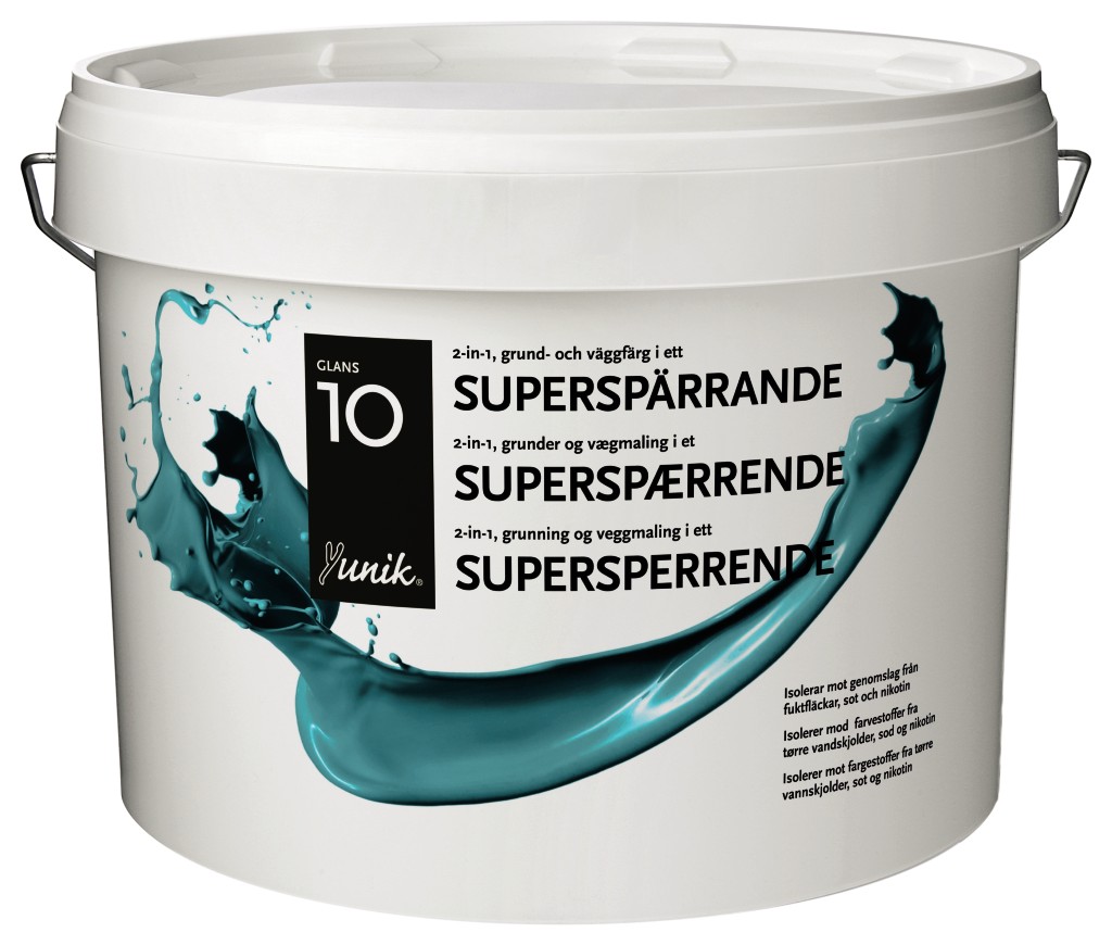 Yunik2-i-1 Vægmaling og Grunder Hvid - 9L