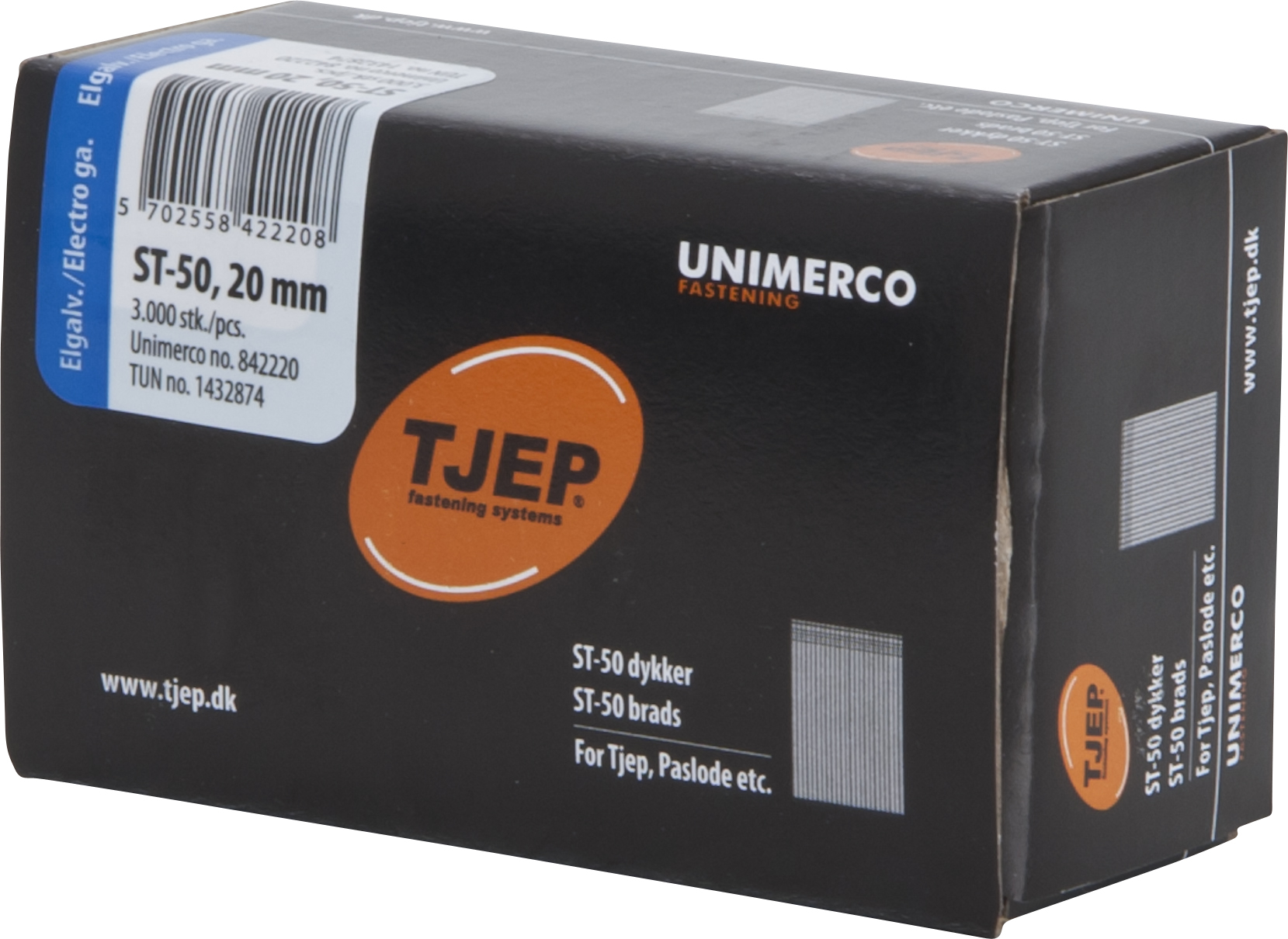 TJEP Ståldykker ST-50 20mm - 3000 stk/pk