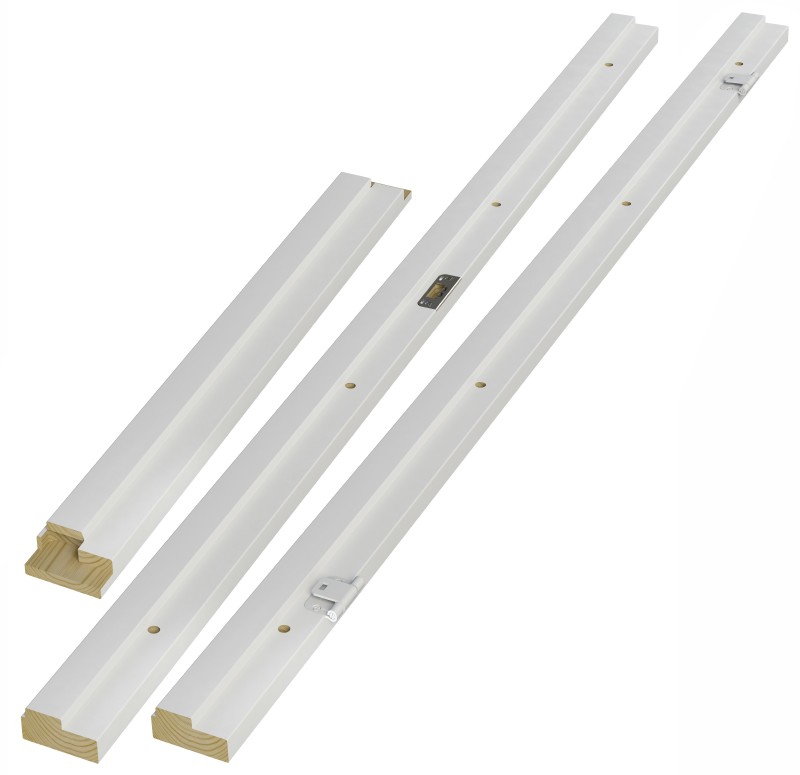 Swedoor Snap-in Karmsæt Hvid - 121x786x2089mm