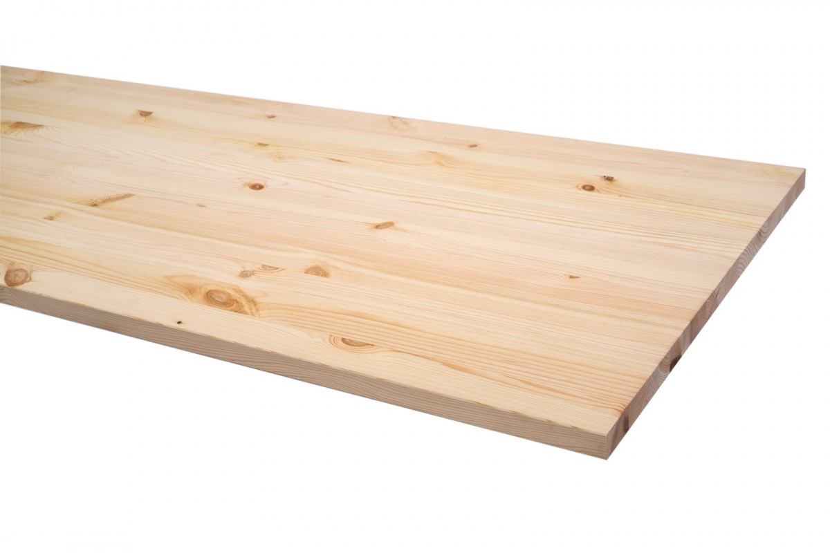 Wallmann Massiv Bordplade 27mm Fyr - 80x150cm