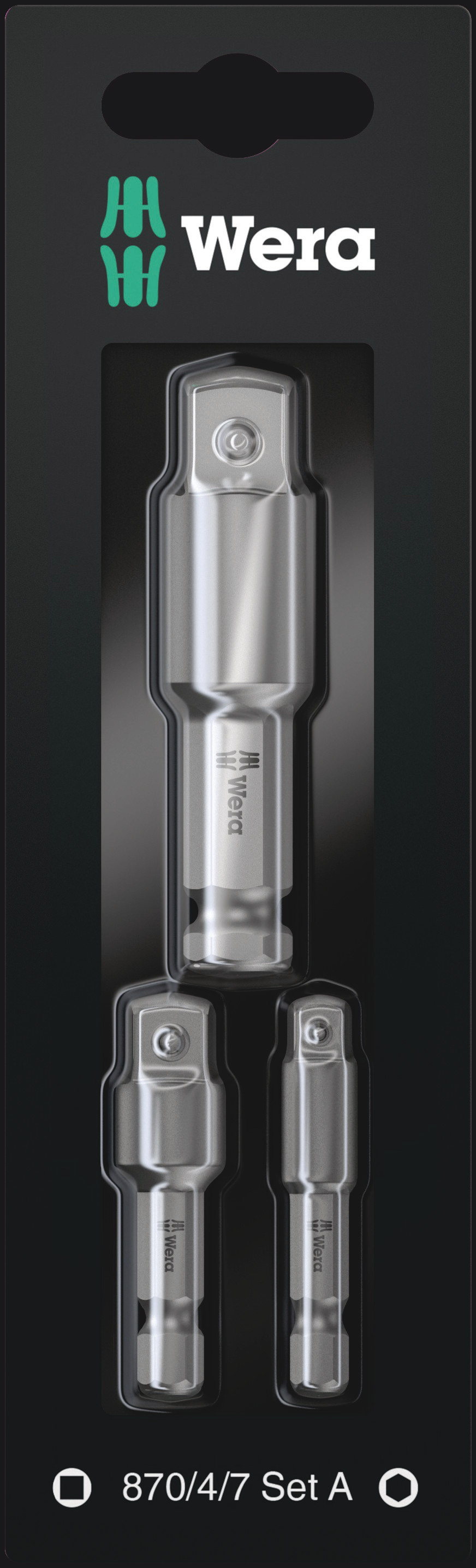 Wera Adapter Sæt 3 Dele