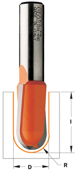 CMT Hulkehlfræser Hm - R9,5 K8