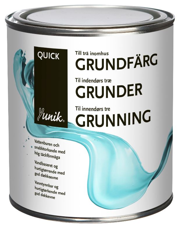 Yunik Indendørs Trægrunder Hvid - 0,75L