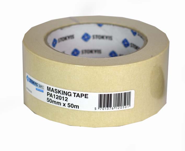 Stokvis afdækningstape Hvid - 50mm