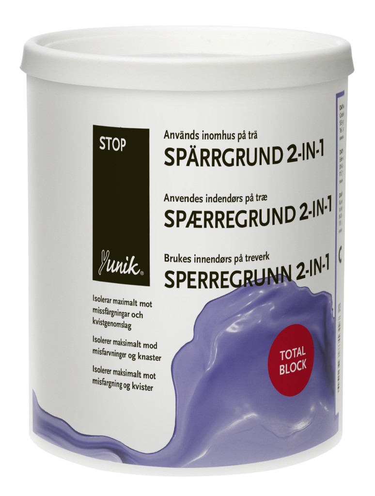 Yunik Spærregrunder 2i1 Hvid - 0,75L