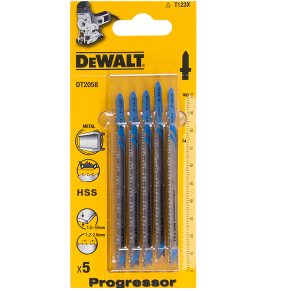 DEWALT Stiksavklinge. Hss Metal 1,0-10mm