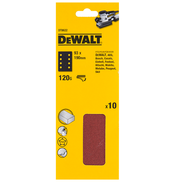 DEWALT Slibepapir 93x190mm K120 