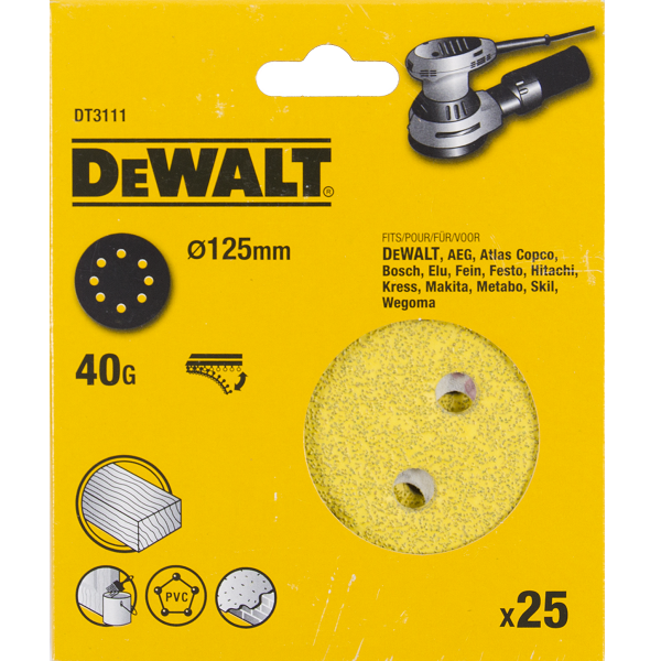 DEWALT Multi-Funktion Skive K40 125mm