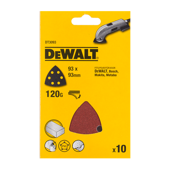 DEWALT Slibepapir 93mmx93mm K120