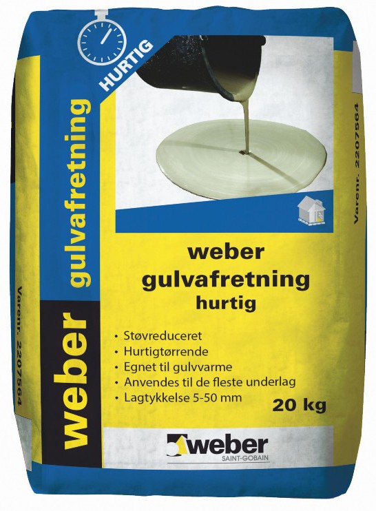 Weber Gulvafretning hurtig - 20kg