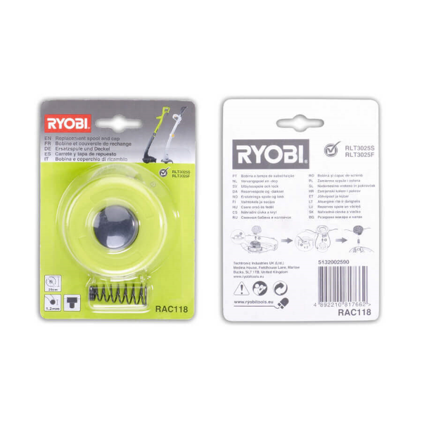 Ryobi Spole og RLT3025F - Ø1,2mm - Græstrimmer