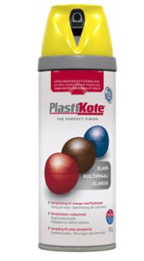 Plasti-kote Spraymaling Twist Blank Gul - 400ml