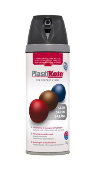 Plasti-Kote Spraymaling Twist Satin Sort - 400ml
