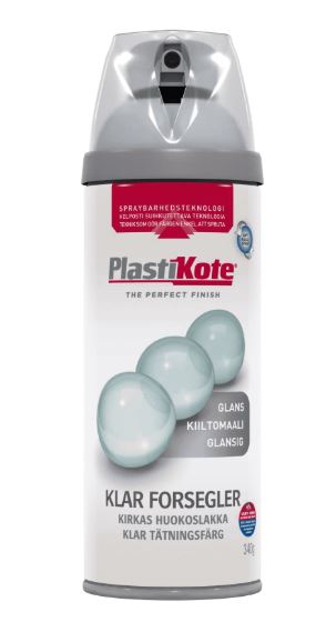 Plasti-kote Spraymaling Twist Blank Lak - 400ml