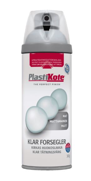 Plasti-kote Spraymaling Twist Mat Lak - 400ml