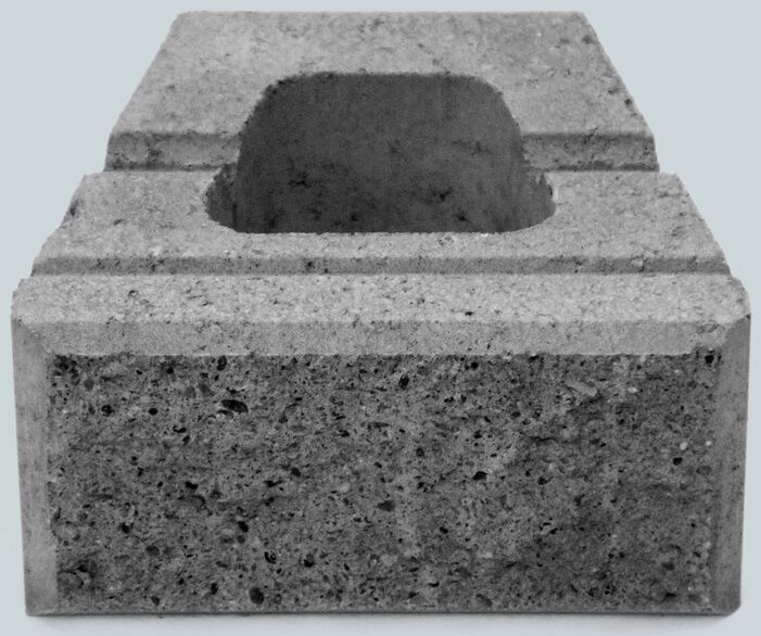 RBR Lock block XL Murblokke - Grå - 15x30x26cm