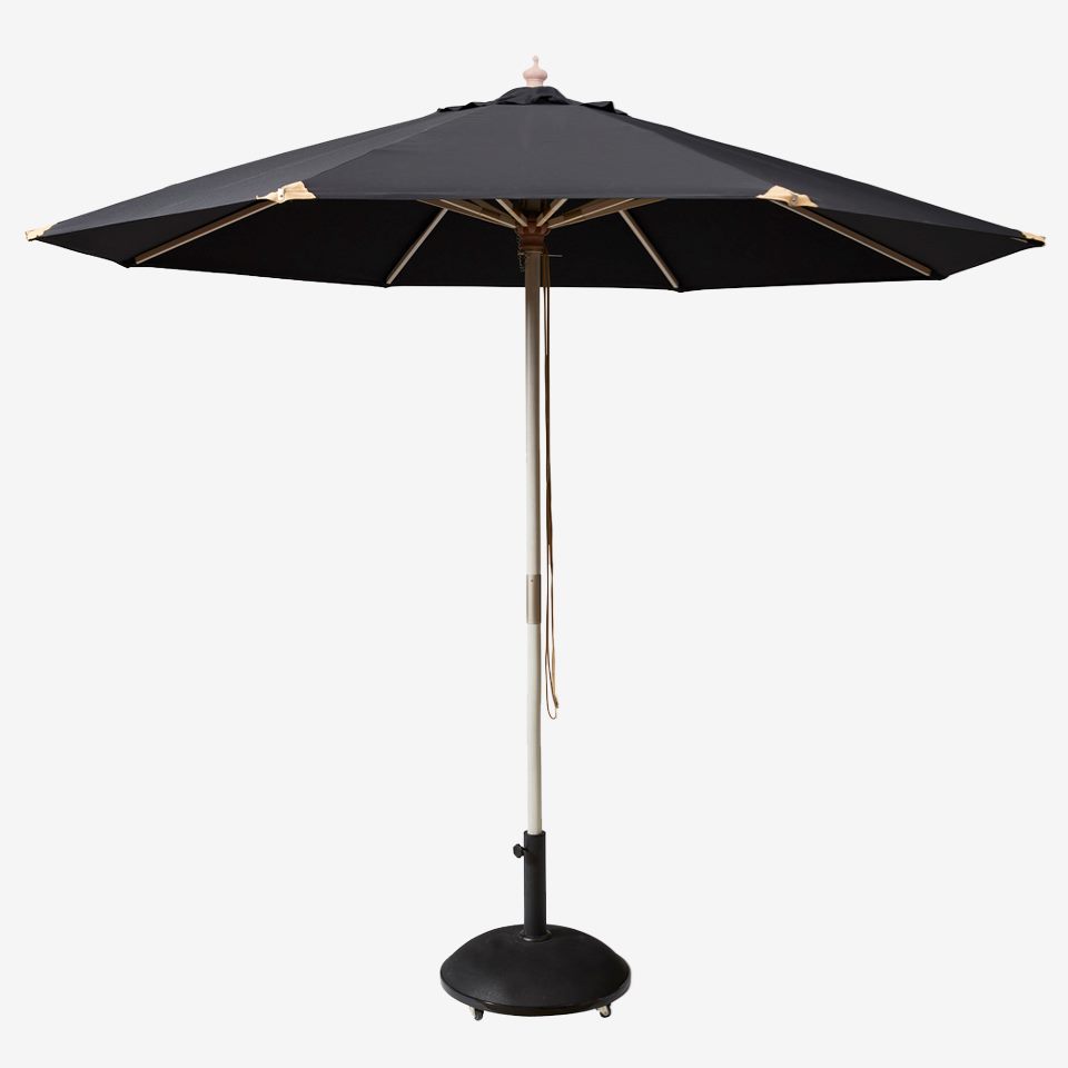Capri parasol sort Ø3m