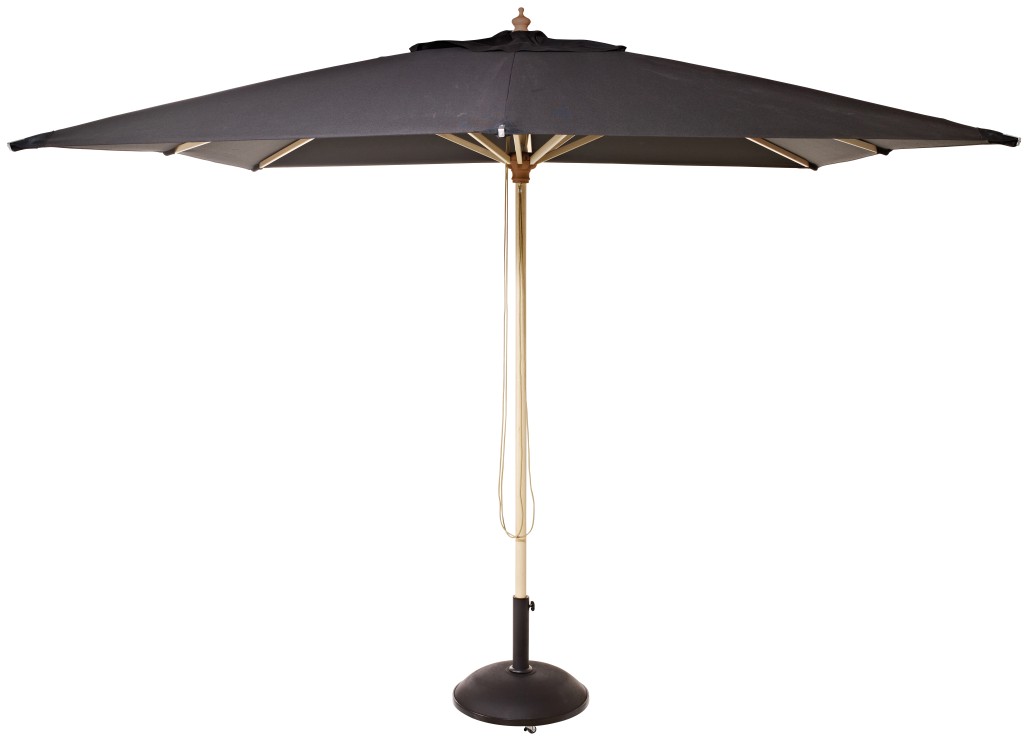 Cinas Parasol Alezio Sort - 3x3m