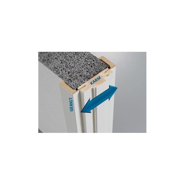 Swedoor Flex+Karmsæt M/bundstykke Hvid - 75x786x2049mm