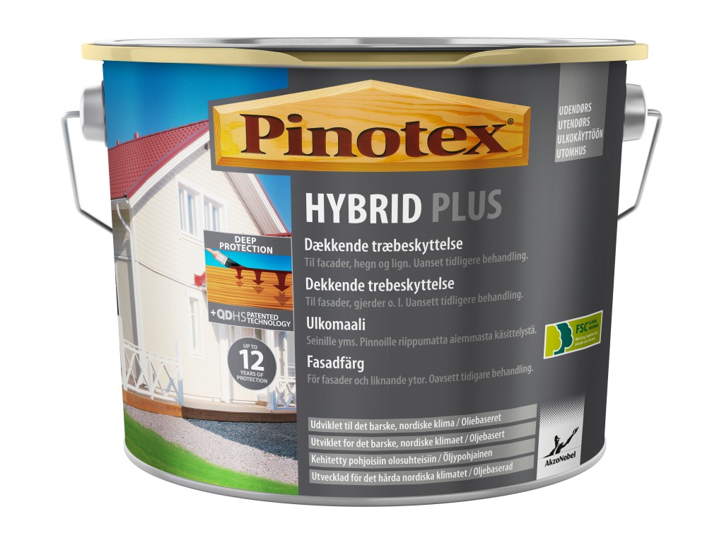 Pinotex Træbeskyttelse Heldækkende Hybrid Plus 237  Sort - 5L