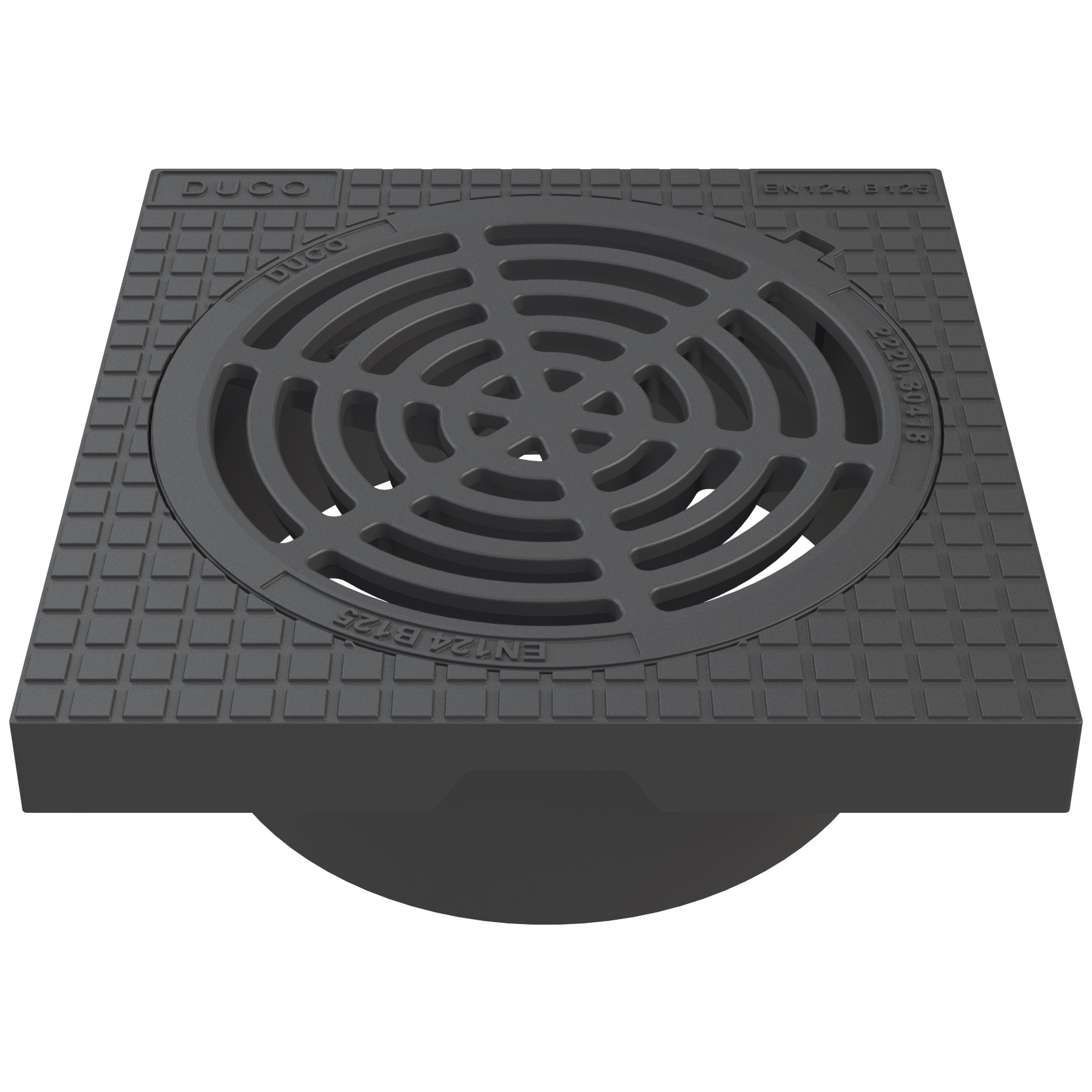 Duco Firkantkarm KL. B125 Inkl. Rist - Ø425